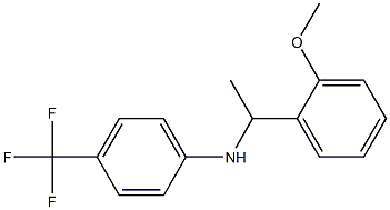 N-[1-(2-methoxyphenyl)ethyl]-4-(trifluoromethyl)aniline 结构式