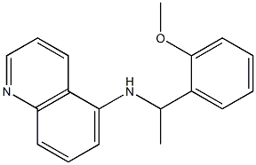 N-[1-(2-methoxyphenyl)ethyl]quinolin-5-amine,,结构式