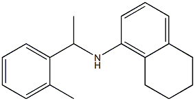 N-[1-(2-methylphenyl)ethyl]-5,6,7,8-tetrahydronaphthalen-1-amine,,结构式