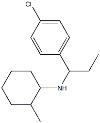 N-[1-(4-chlorophenyl)propyl]-2-methylcyclohexan-1-amine 化学構造式