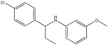 N-[1-(4-chlorophenyl)propyl]-3-methoxyaniline Structure