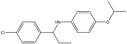 N-[1-(4-chlorophenyl)propyl]-4-(propan-2-yloxy)aniline Struktur