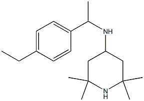 N-[1-(4-ethylphenyl)ethyl]-2,2,6,6-tetramethylpiperidin-4-amine 结构式