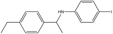 N-[1-(4-ethylphenyl)ethyl]-4-iodoaniline Struktur