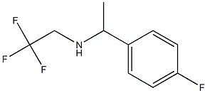 N-[1-(4-fluorophenyl)ethyl]-N-(2,2,2-trifluoroethyl)amine Struktur