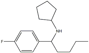 N-[1-(4-fluorophenyl)pentyl]cyclopentanamine Structure