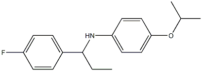 N-[1-(4-fluorophenyl)propyl]-4-(propan-2-yloxy)aniline Structure