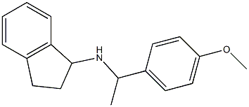 N-[1-(4-methoxyphenyl)ethyl]-2,3-dihydro-1H-inden-1-amine Structure