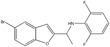 N-[1-(5-bromo-1-benzofuran-2-yl)ethyl]-2,6-difluoroaniline Struktur