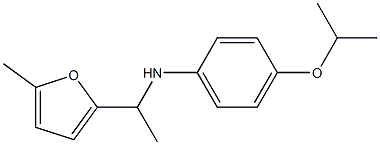 N-[1-(5-methylfuran-2-yl)ethyl]-4-(propan-2-yloxy)aniline 化学構造式