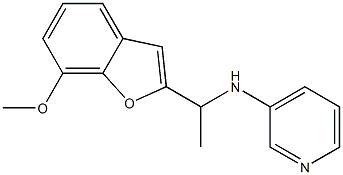  N-[1-(7-methoxy-1-benzofuran-2-yl)ethyl]pyridin-3-amine