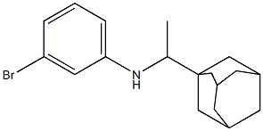 N-[1-(adamantan-1-yl)ethyl]-3-bromoaniline Structure
