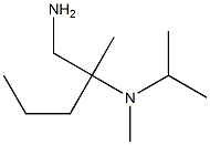 N-[1-(aminomethyl)-1-methylbutyl]-N-isopropyl-N-methylamine Structure