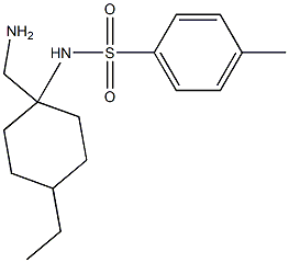 N-[1-(aminomethyl)-4-ethylcyclohexyl]-4-methylbenzene-1-sulfonamide 结构式