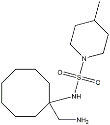 N-[1-(aminomethyl)cyclooctyl]-4-methylpiperidine-1-sulfonamide Structure