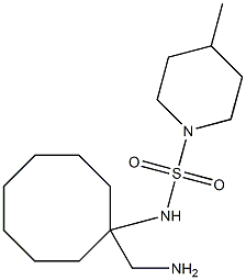 N-[1-(aminomethyl)cyclooctyl]-4-methylpiperidine-1-sulfonamide Struktur