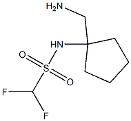 N-[1-(aminomethyl)cyclopentyl]difluoromethanesulfonamide Struktur