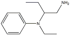 N-[1-(aminomethyl)propyl]-N-ethyl-N-phenylamine 结构式