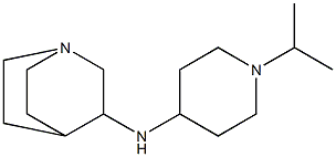 N-[1-(propan-2-yl)piperidin-4-yl]-1-azabicyclo[2.2.2]octan-3-amine Struktur