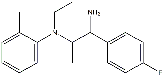 N-[1-amino-1-(4-fluorophenyl)propan-2-yl]-N-ethyl-2-methylaniline Struktur