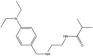 N-[2-({[4-(diethylamino)phenyl]methyl}amino)ethyl]-2-methylpropanamide 化学構造式