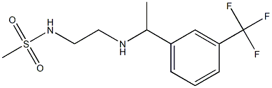 N-[2-({1-[3-(trifluoromethyl)phenyl]ethyl}amino)ethyl]methanesulfonamide,,结构式