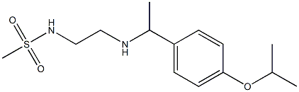 N-[2-({1-[4-(propan-2-yloxy)phenyl]ethyl}amino)ethyl]methanesulfonamide Structure