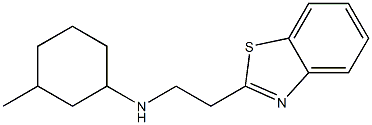 N-[2-(1,3-benzothiazol-2-yl)ethyl]-3-methylcyclohexan-1-amine Structure