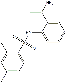 N-[2-(1-aminoethyl)phenyl]-2,4-dimethylbenzene-1-sulfonamide Structure
