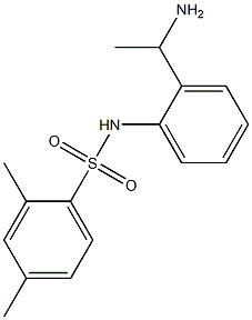 N-[2-(1-aminoethyl)phenyl]-2,4-dimethylbenzene-1-sulfonamide Struktur