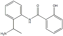 N-[2-(1-aminoethyl)phenyl]-2-hydroxybenzamide Struktur