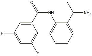 N-[2-(1-aminoethyl)phenyl]-3,5-difluorobenzamide,,结构式