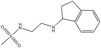N-[2-(2,3-dihydro-1H-inden-1-ylamino)ethyl]methanesulfonamide,,结构式
