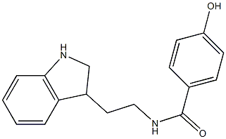 N-[2-(2,3-dihydro-1H-indol-3-yl)ethyl]-4-hydroxybenzamide Structure