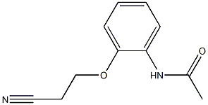 N-[2-(2-cyanoethoxy)phenyl]acetamide Struktur