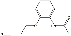 N-[2-(2-cyanoethoxy)phenyl]acetamide Structure