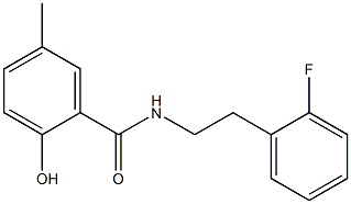  N-[2-(2-fluorophenyl)ethyl]-2-hydroxy-5-methylbenzamide