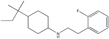 N-[2-(2-fluorophenyl)ethyl]-4-(2-methylbutan-2-yl)cyclohexan-1-amine Struktur