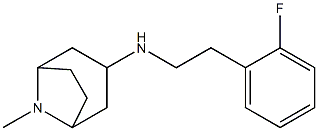 N-[2-(2-fluorophenyl)ethyl]-8-methyl-8-azabicyclo[3.2.1]octan-3-amine Structure