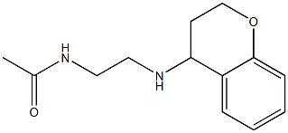 N-[2-(3,4-dihydro-2H-1-benzopyran-4-ylamino)ethyl]acetamide 结构式