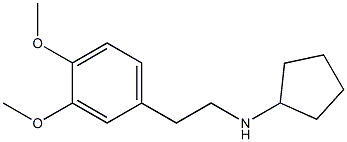 N-[2-(3,4-dimethoxyphenyl)ethyl]cyclopentanamine Structure