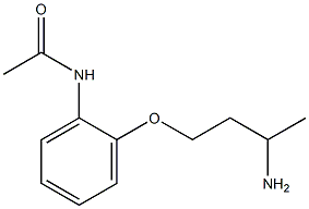 N-[2-(3-aminobutoxy)phenyl]acetamide Struktur