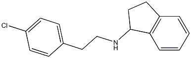 N-[2-(4-chlorophenyl)ethyl]-2,3-dihydro-1H-inden-1-amine 化学構造式