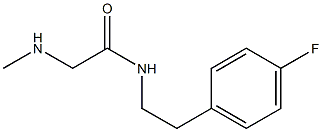 N-[2-(4-fluorophenyl)ethyl]-2-(methylamino)acetamide,,结构式