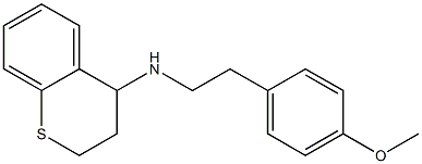N-[2-(4-methoxyphenyl)ethyl]-3,4-dihydro-2H-1-benzothiopyran-4-amine,,结构式