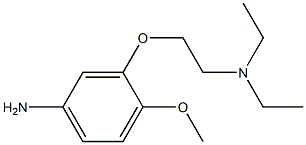 N-[2-(5-amino-2-methoxyphenoxy)ethyl]-N,N-diethylamine Struktur