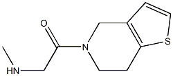 N-[2-(6,7-dihydrothieno[3,2-c]pyridin-5(4H)-yl)-2-oxoethyl]-N-methylamine 化学構造式