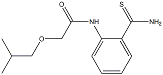 N-[2-(aminocarbonothioyl)phenyl]-2-isobutoxyacetamide Structure