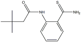 N-[2-(aminocarbonothioyl)phenyl]-3,3-dimethylbutanamide Struktur