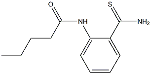 N-[2-(aminocarbonothioyl)phenyl]pentanamide,,结构式